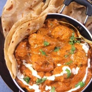 CHICKEN MORGH MAKHANI WITH PARATHA